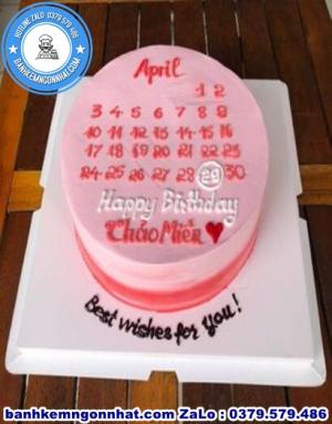 Bánh Kem Cuốn Lịch 12